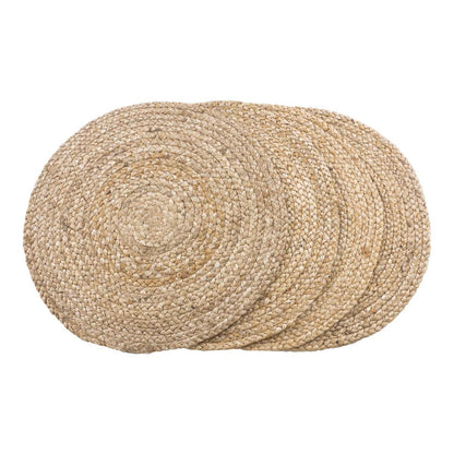 Bombay Tischset - Natur, Jute, Ø38cm - 4er Set