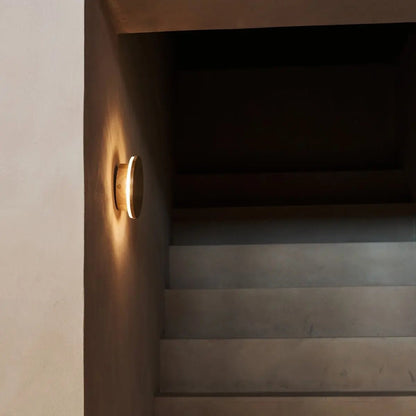 Cordless Wall Light - Light Brown Wood, Rechargeable & Dimmable
