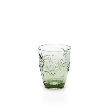 The Palm Breeze Water Glass - Green