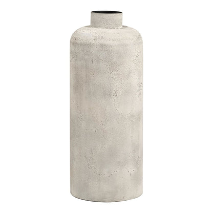Metal Plant Pot - Antique Beige Decorative Pot, 60cm Tall