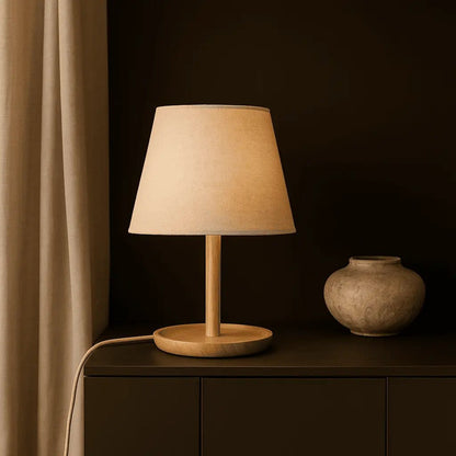 Emily Light Brown Wooden Lamp | Cable & Sustainable Design
