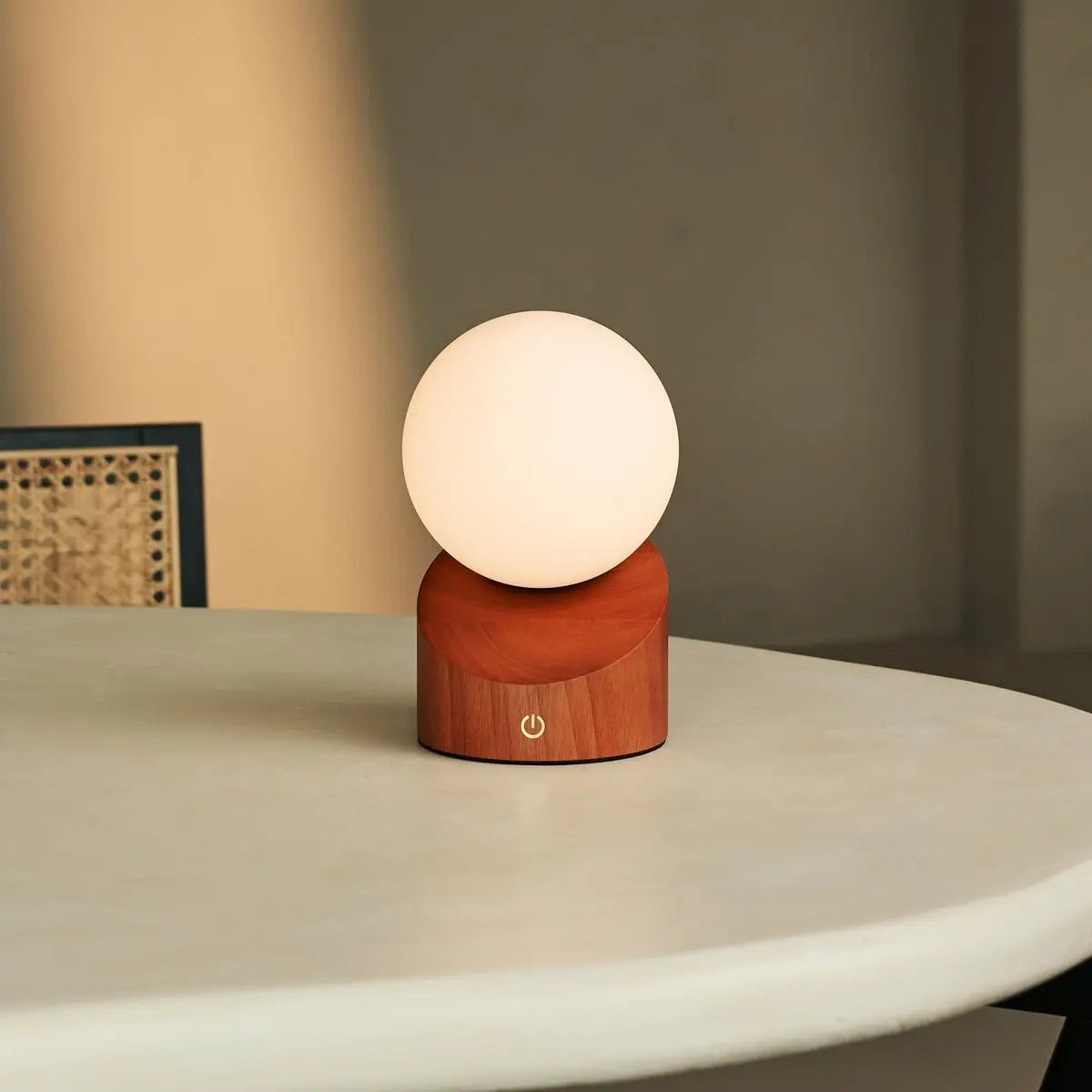 Morris Chestnut Brown Rechargeable Lamp | Stylish, Cordless & Sustainable Design