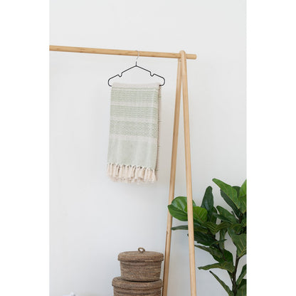 Manisa Plaid - Green/Beige, Cotton, Polyester, 130x180 cm