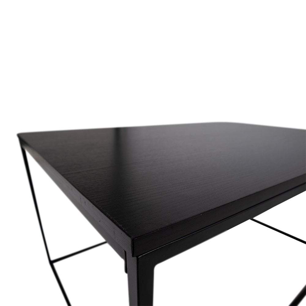 Vita Coffee Table - black, steel, 60x90x45cm