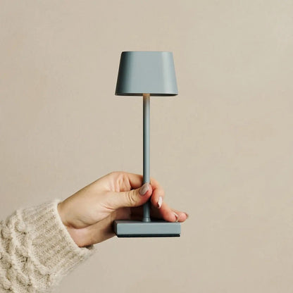 Sarphati Mini Mouse Grey Cordless Table Lamp | Rechargeable via Charging Station & 3 Light Modes