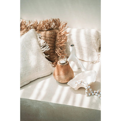 White Twig Candle Holder - Triple Candle Design