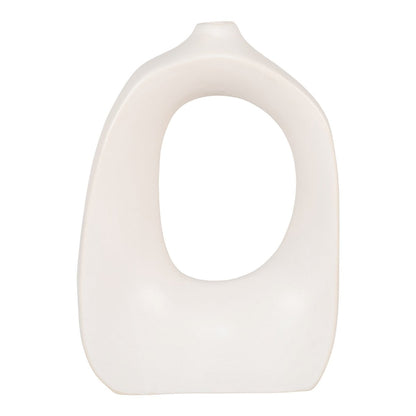 Vase - White, Stoneware, 19x9x28.5 cm