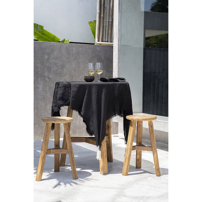 Teak Outdoor Bar Stool – Reclaimed Wood, Weather-Resistant