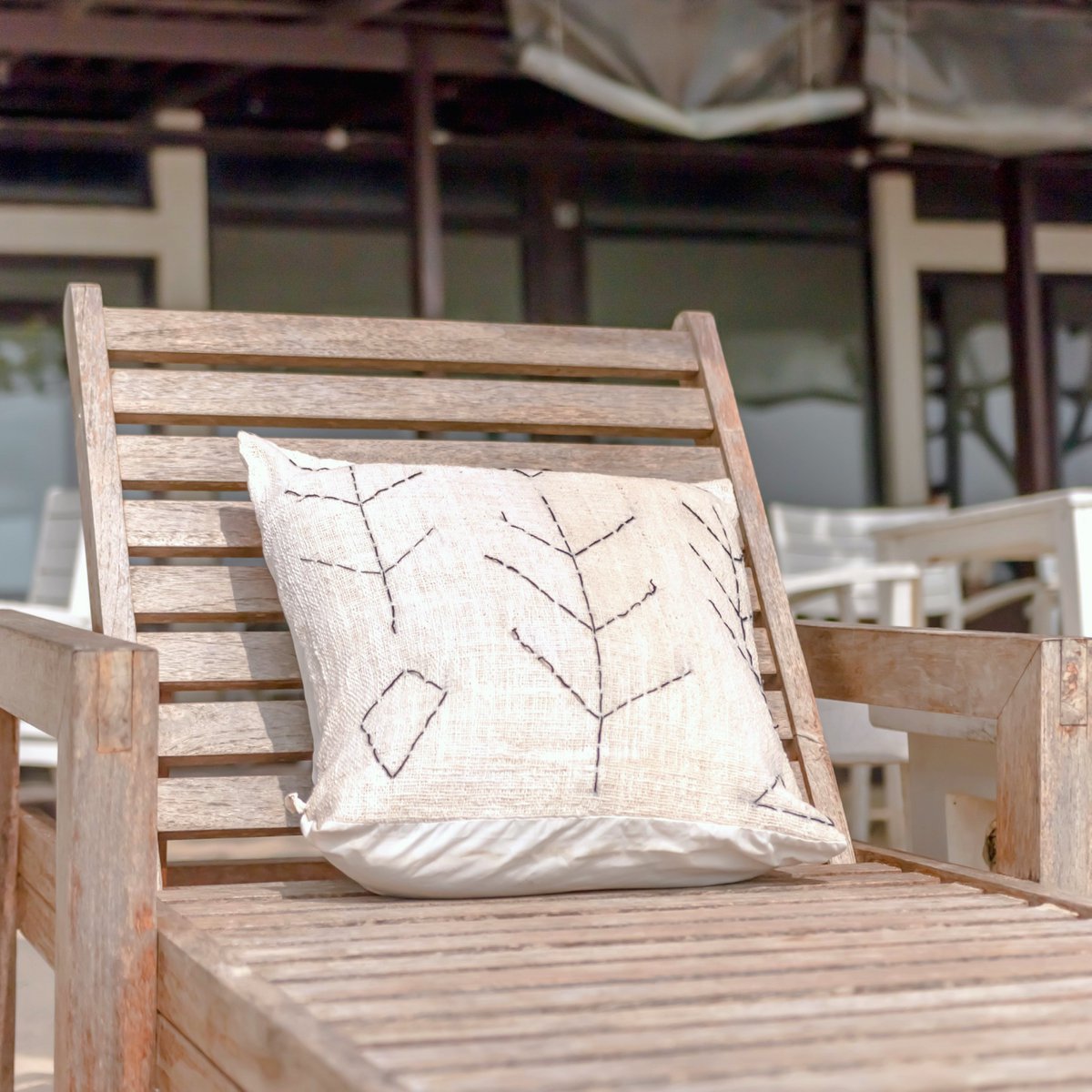Handwoven Cotton Pillow Case – Decorative Throw Cushion, Two Sizes