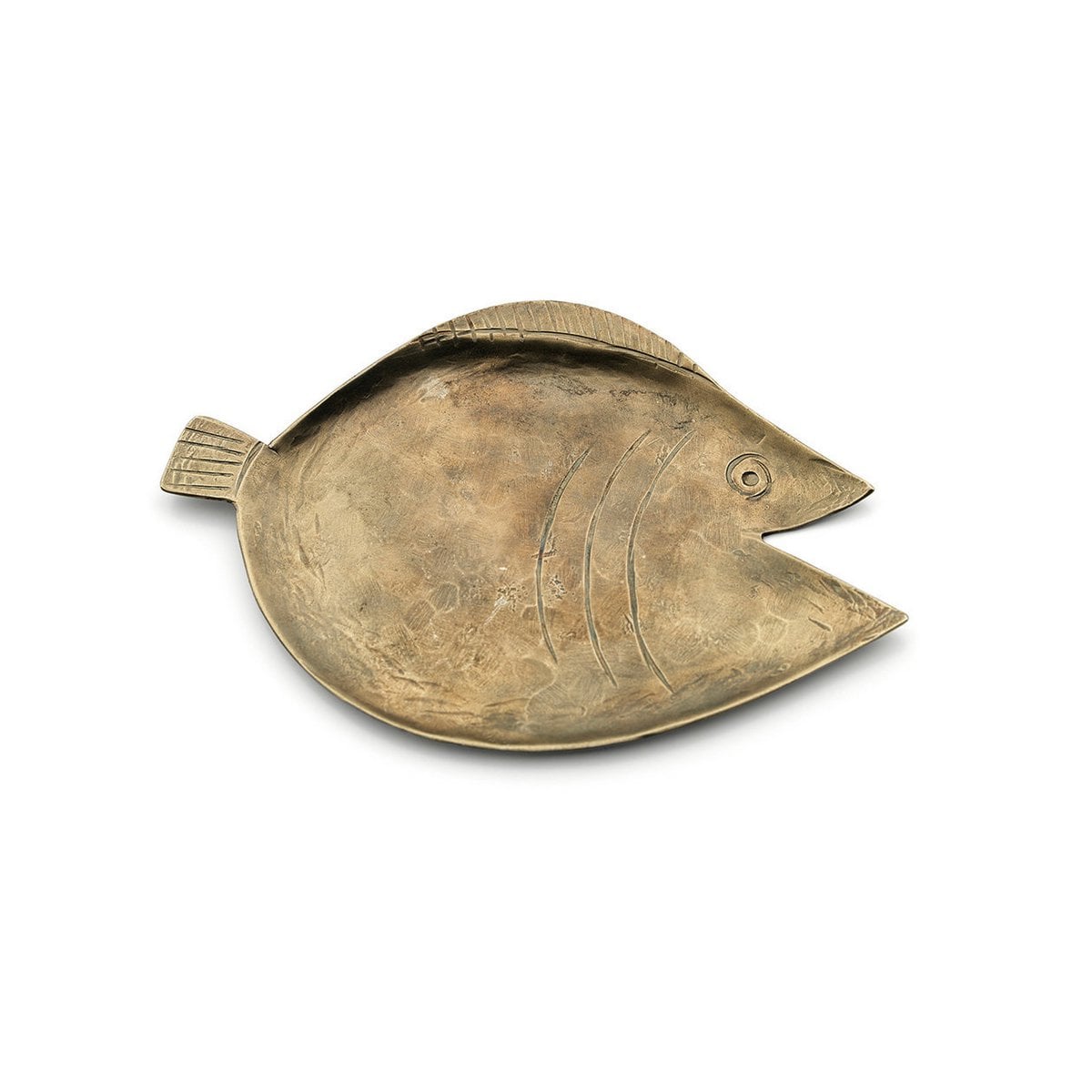 Brass Serving Tray - Golden Decorative Tray, Large Size