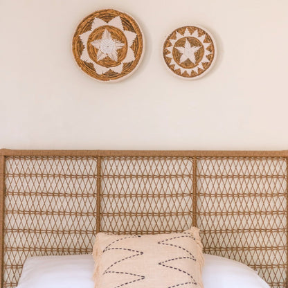 Banana Fiber Wall Basket Decor – Boho Decorative Bowl, 2 Sizes