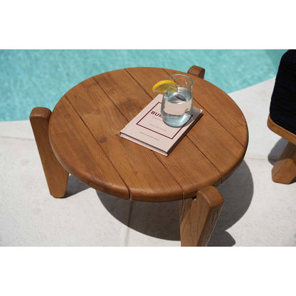 Teak Coffee Table Outdoor - Seseh Three-Leg Design - Medium