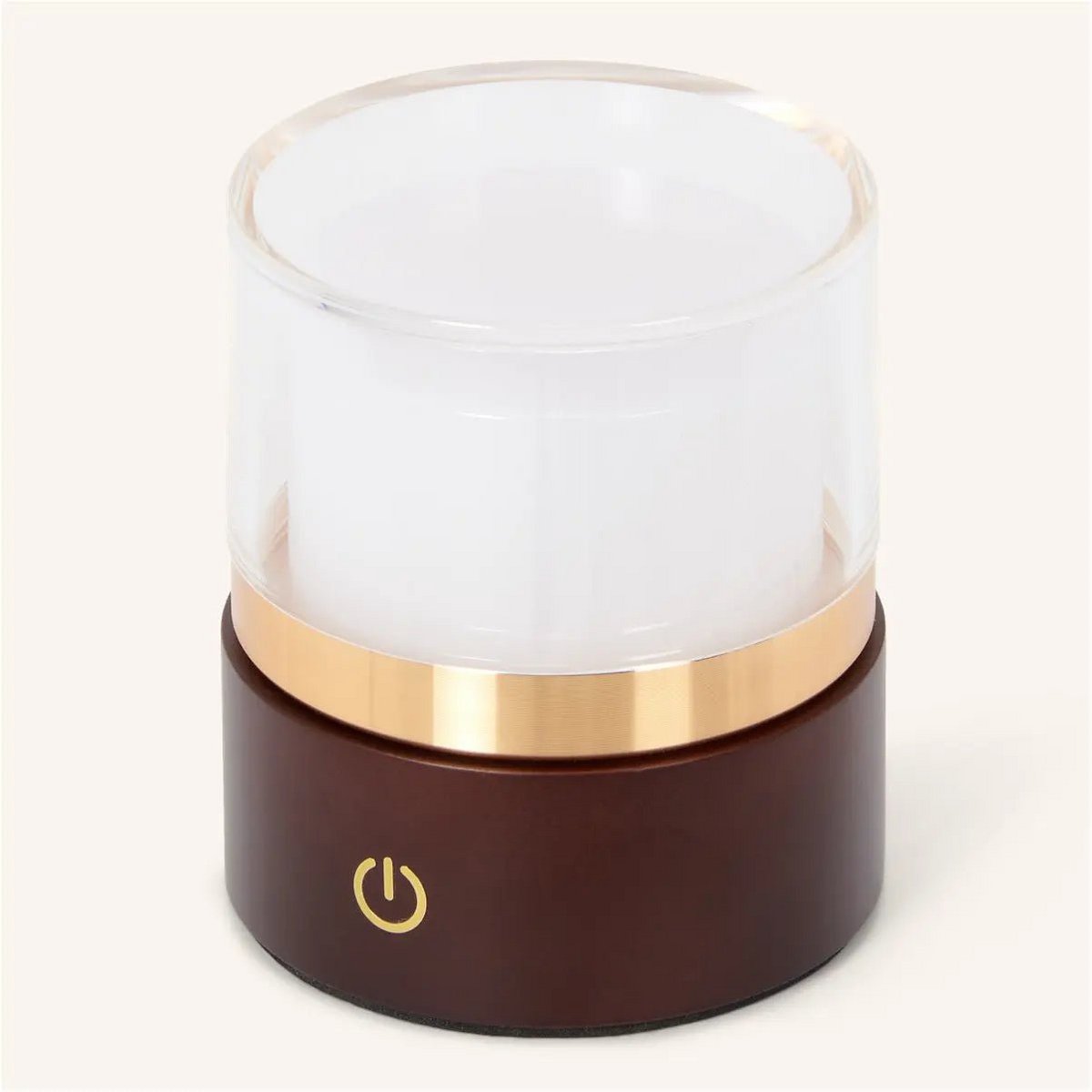 Leo Dark Brown Wireless Rechargeable Lamp | Compact, Dimmable & USB Rechargeable
