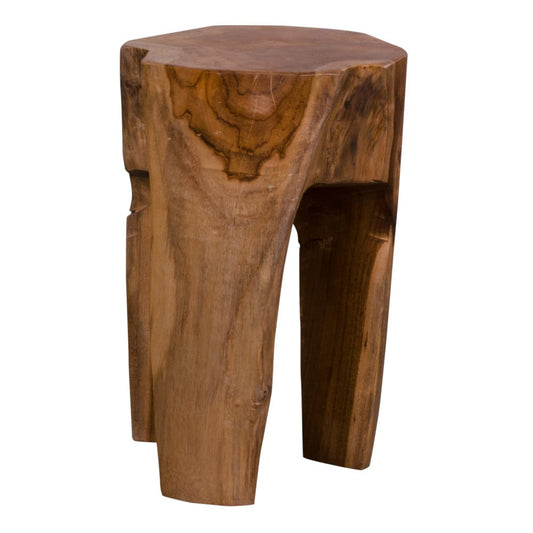 Rose Stool - Natural, Teak, 26x40cm