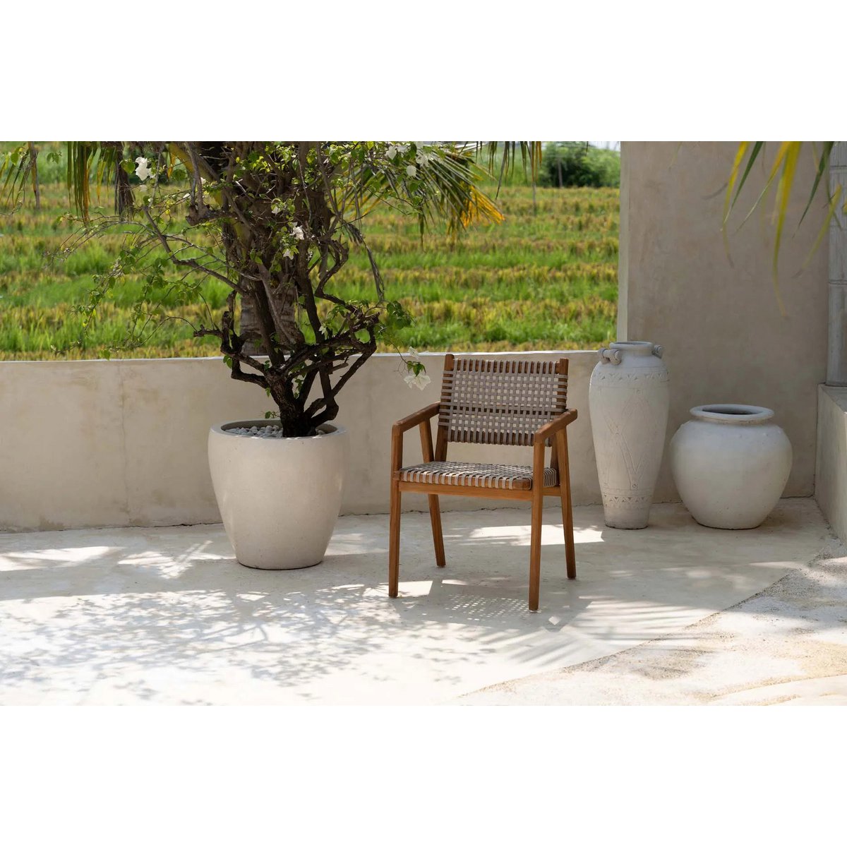 Reclaimed Teak Dining Chair – Rustic Modern Trikeri Design