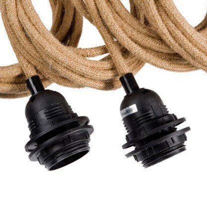 Plafonnier à grappe 5 lumières noir - Éclairage suspendu réglable