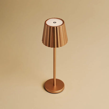 Ensemble Combi Professionnel | 4 x Lampes de Table Rechargeables Maya Cuivre & 1 x Station de Recharge Amstel