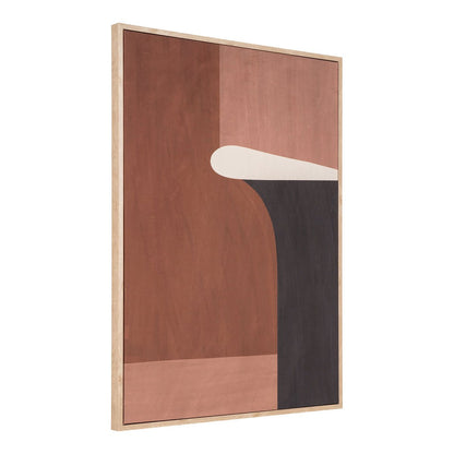 Neutral Canvas Print Wall Art - Beige & Brown Cape Town Style, 50x70 cm