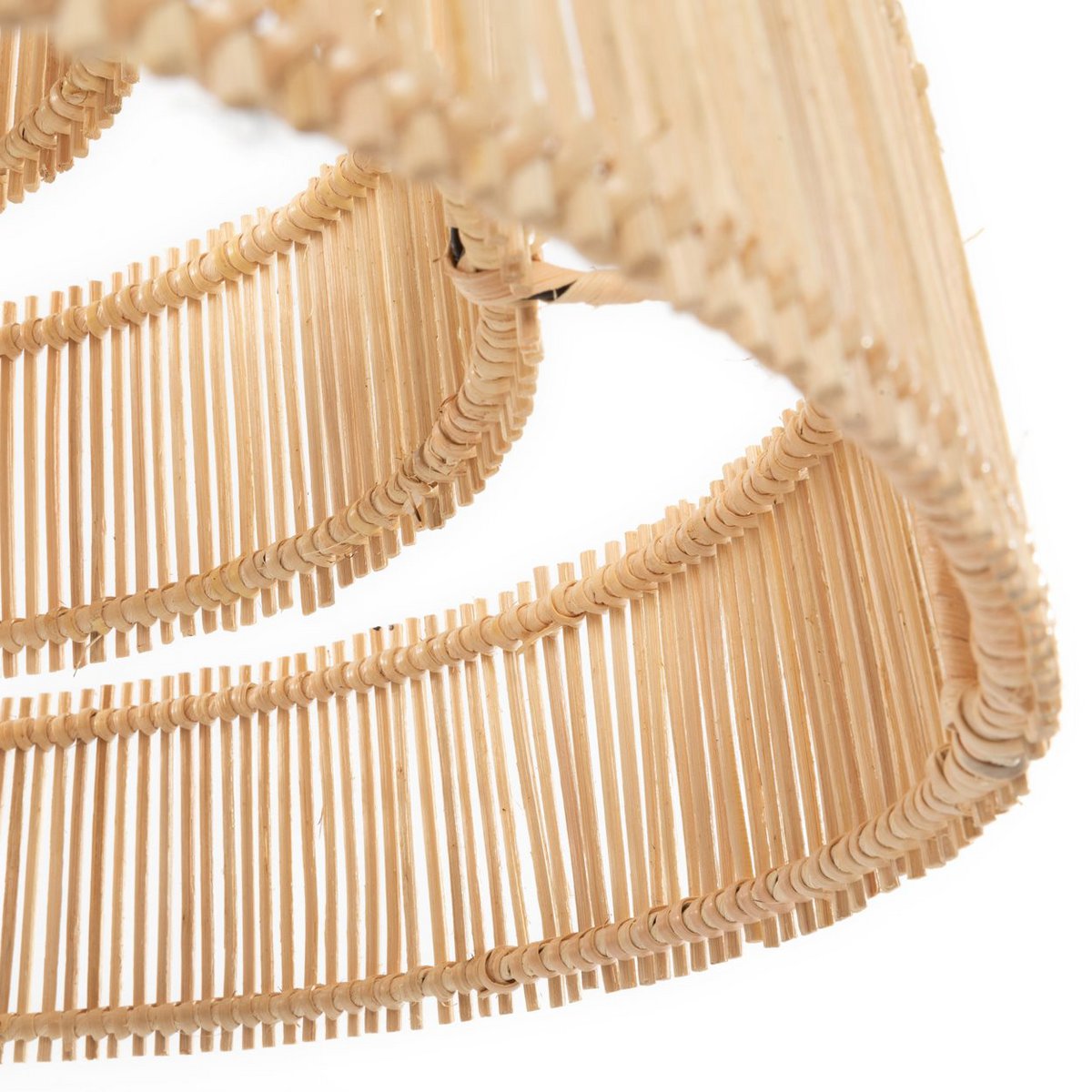Rattan Pendant Light - Wedding Cake Style - Medium, Natural