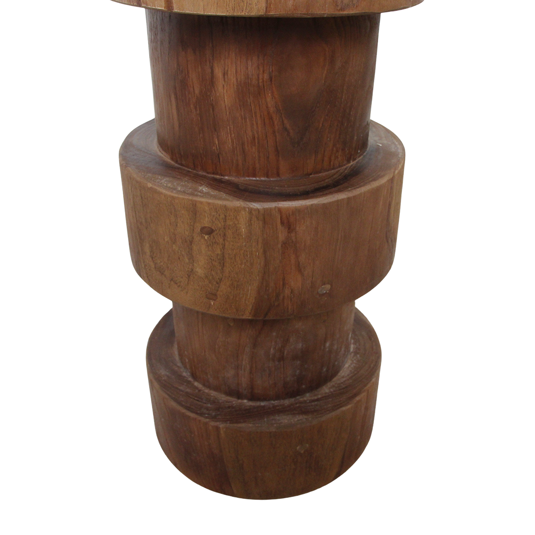 Teak Bar Stool - Natural Totoma Wood Accent Stool