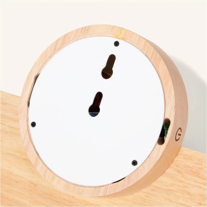 Cordless Wall Light – Light Brown Wood & Glass Rechargeable Lamp