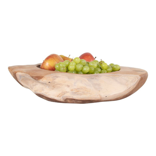 Rio Bowl - Teck, Naturel, Ø40x12 cm