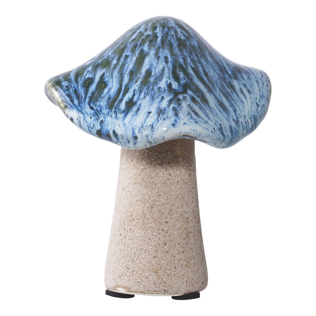 Ceramic Mushroom Decorations - Set of 3 Earthy Tones