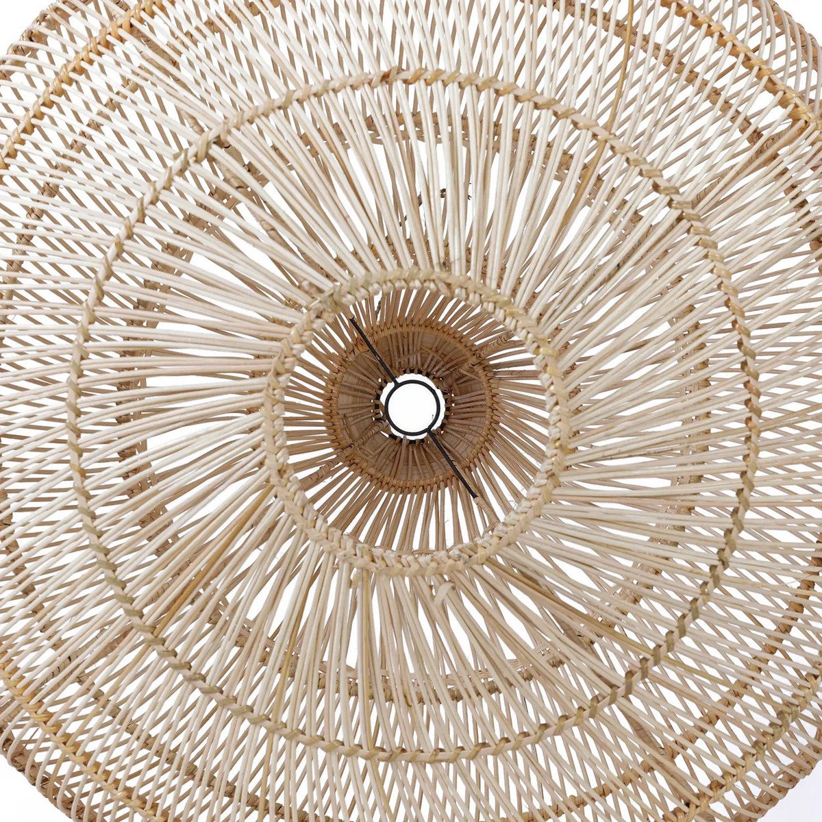 Rattan Pendant Light - Natural Teardrop Shade - Medium