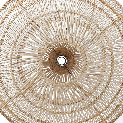 Rattan Pendant Light - Natural Teardrop Shade - Medium