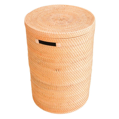 Rattan Laundry Basket with Lid – Handmade Storage Basket SARI