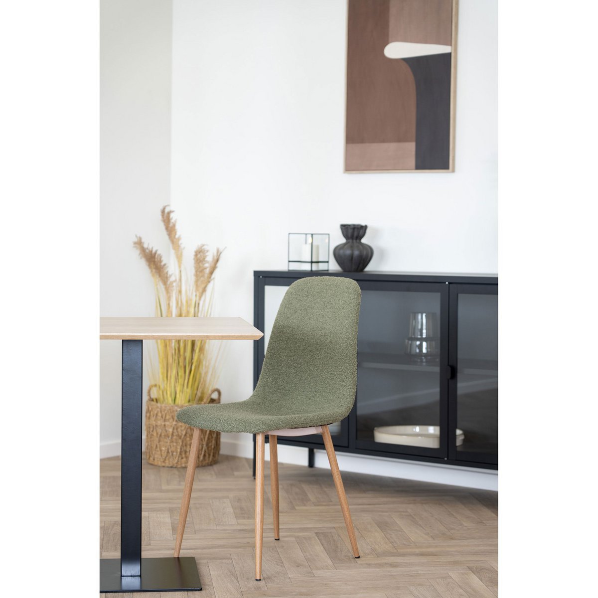 Stockholm Dining Chair - Dark Green, 47x40cm - Set of 2