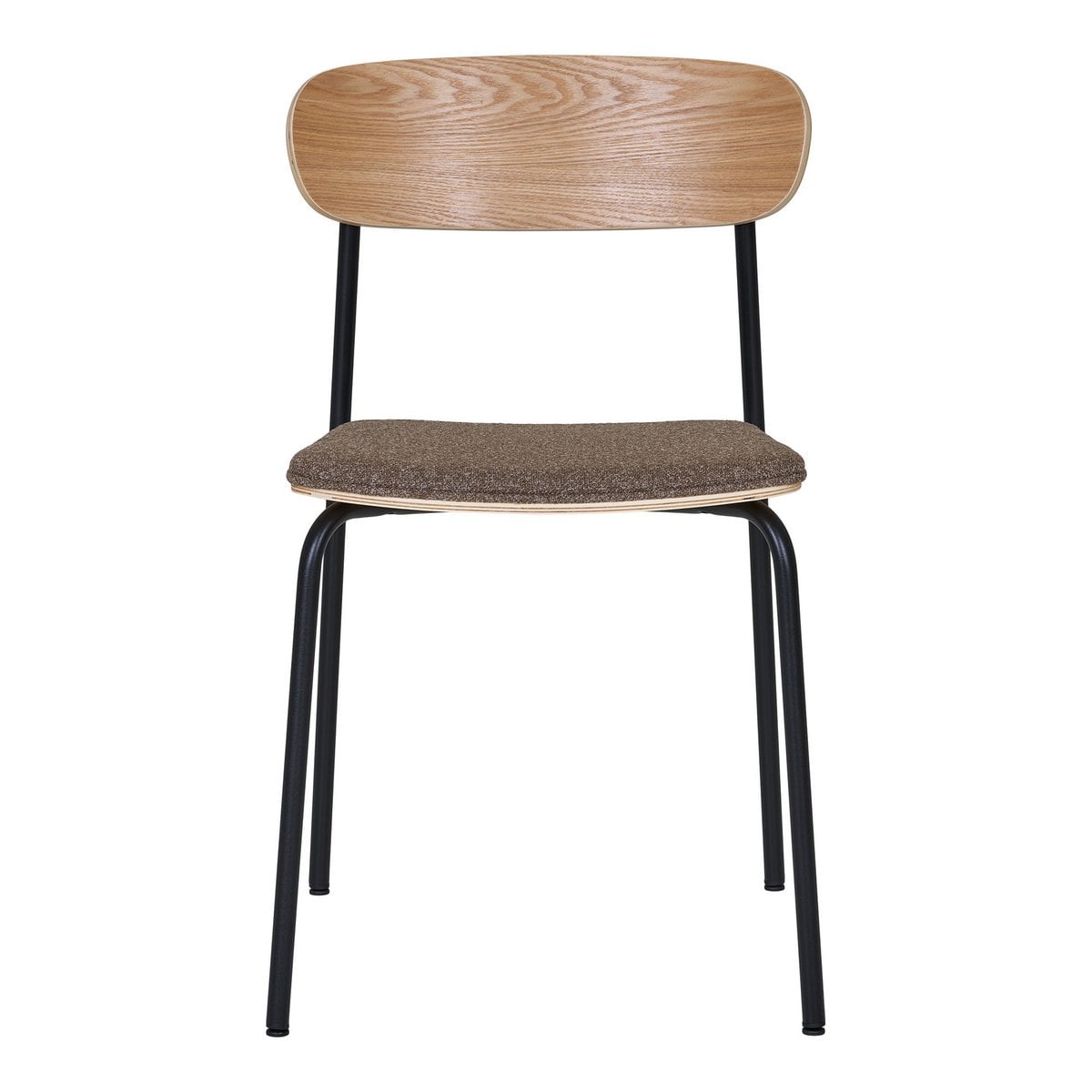 Estepona Dining Chair - Nature/Brown/Black, 51x47x77cm - Set of 2