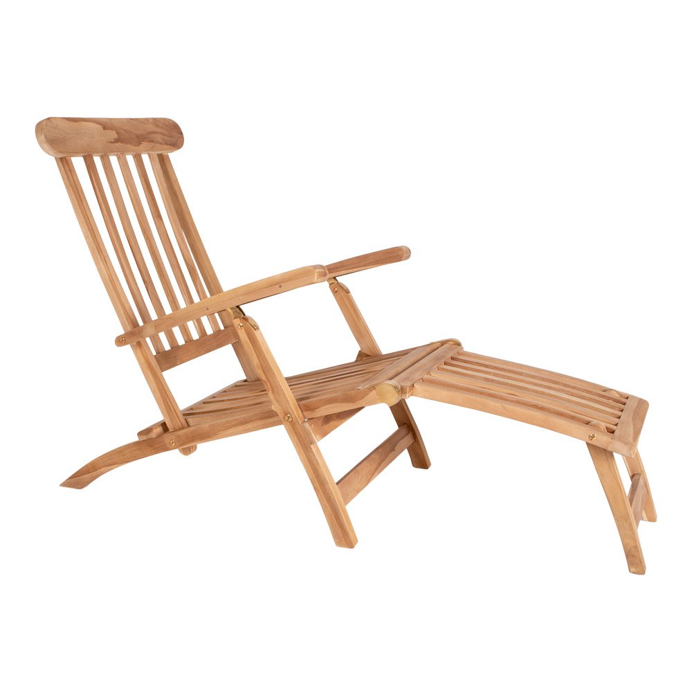 Arrecife Teak Deck Chair - Natural, Teak, 150x60x95 cm