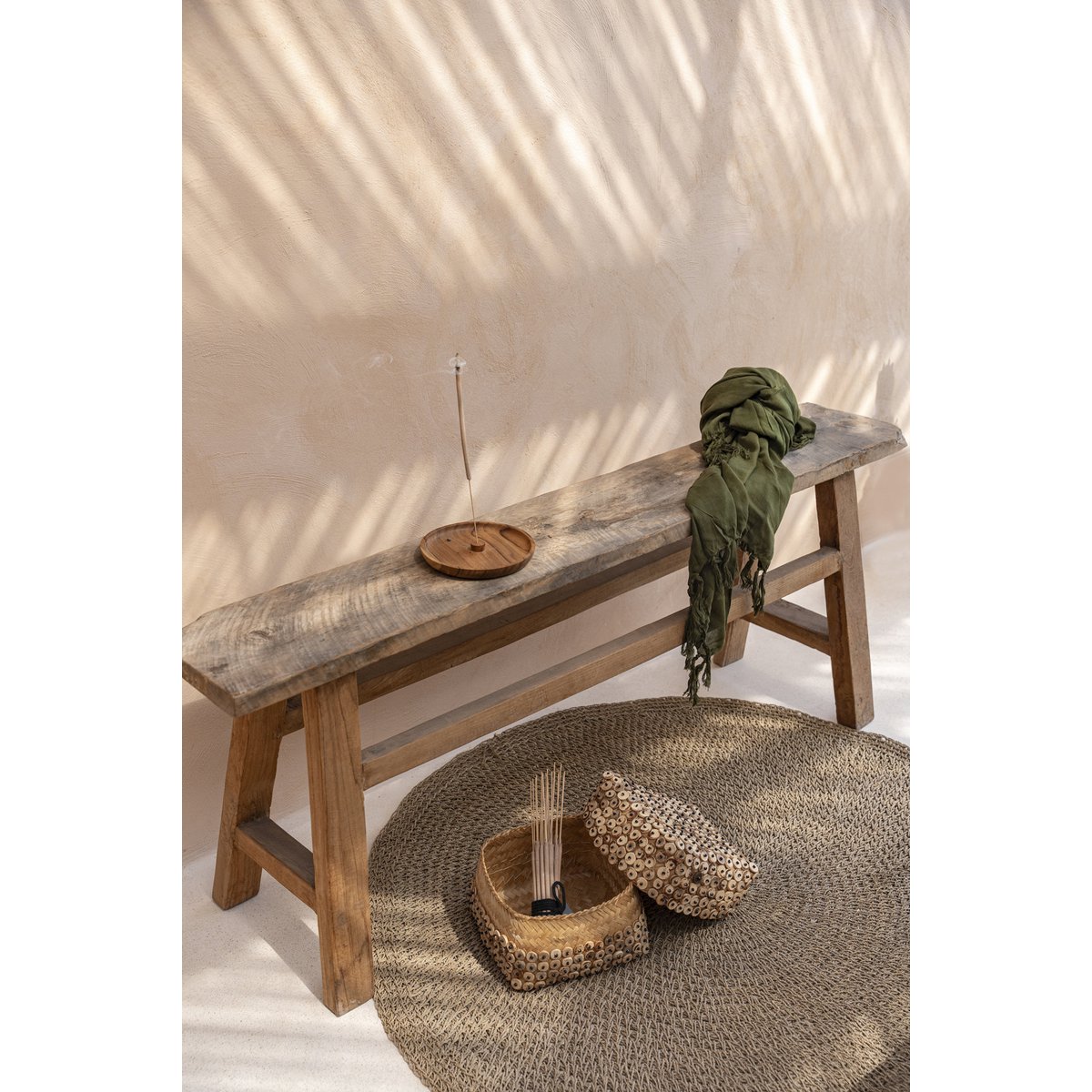 Teak Root Incense Ash Holder - Natural Wood