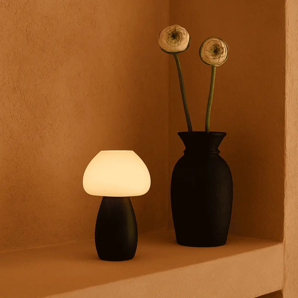 Bear Dark Brown Rechargeable Lamp | Cordless, Dimmable & Up to 100 Hours of Battery Life