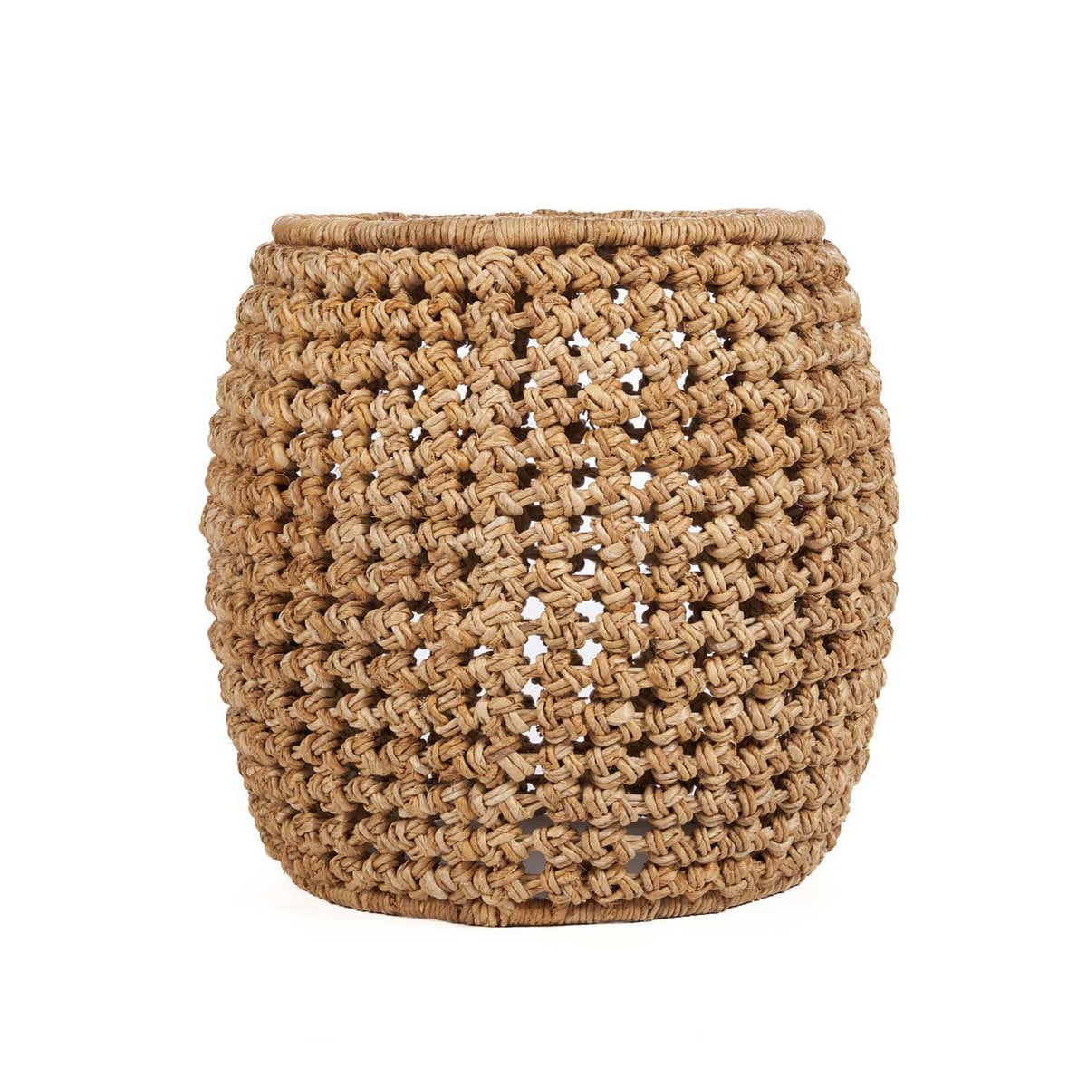 Banana Leaf Stool - Natural Fiber Accent Stool or Side Table