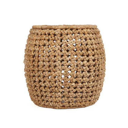 Banana Leaf Stool - Natural Fiber Accent Stool or Side Table
