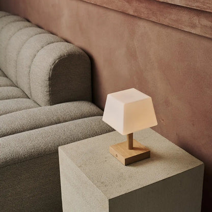 Tommy Light Brown Wooden Table Lamp | 3 Light Modes, Elegant & Sustainable