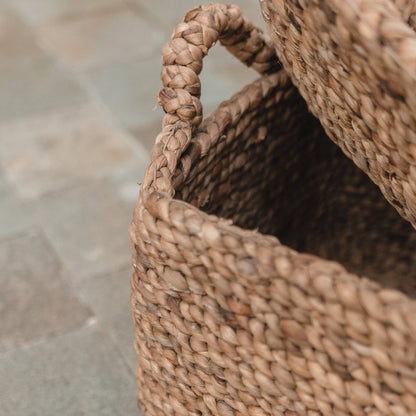 Cesta de Jacinto de Agua - Almacenamiento Artesanal de Tanimbar