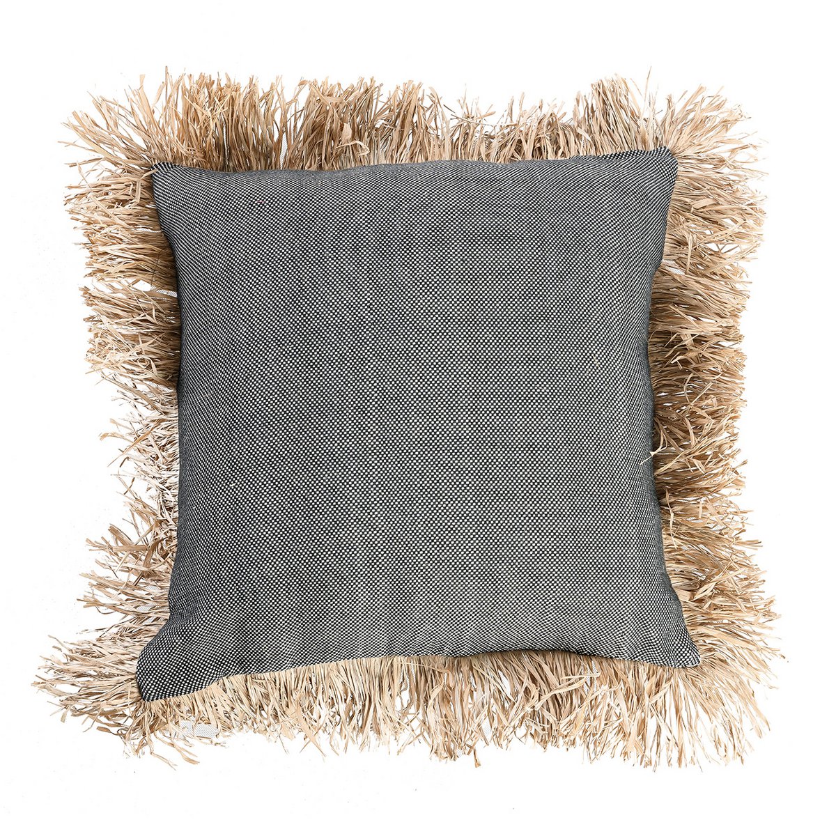 La Funda De Cojín Cotton Bonita - Negro Natural - 60x60