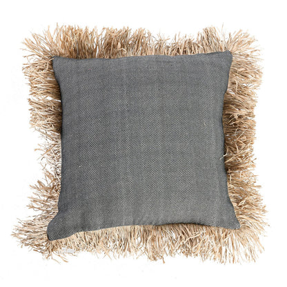 La Funda De Cojín Cotton Bonita - Negro Natural - 60x60