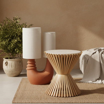 Infinity side table Hourglass
