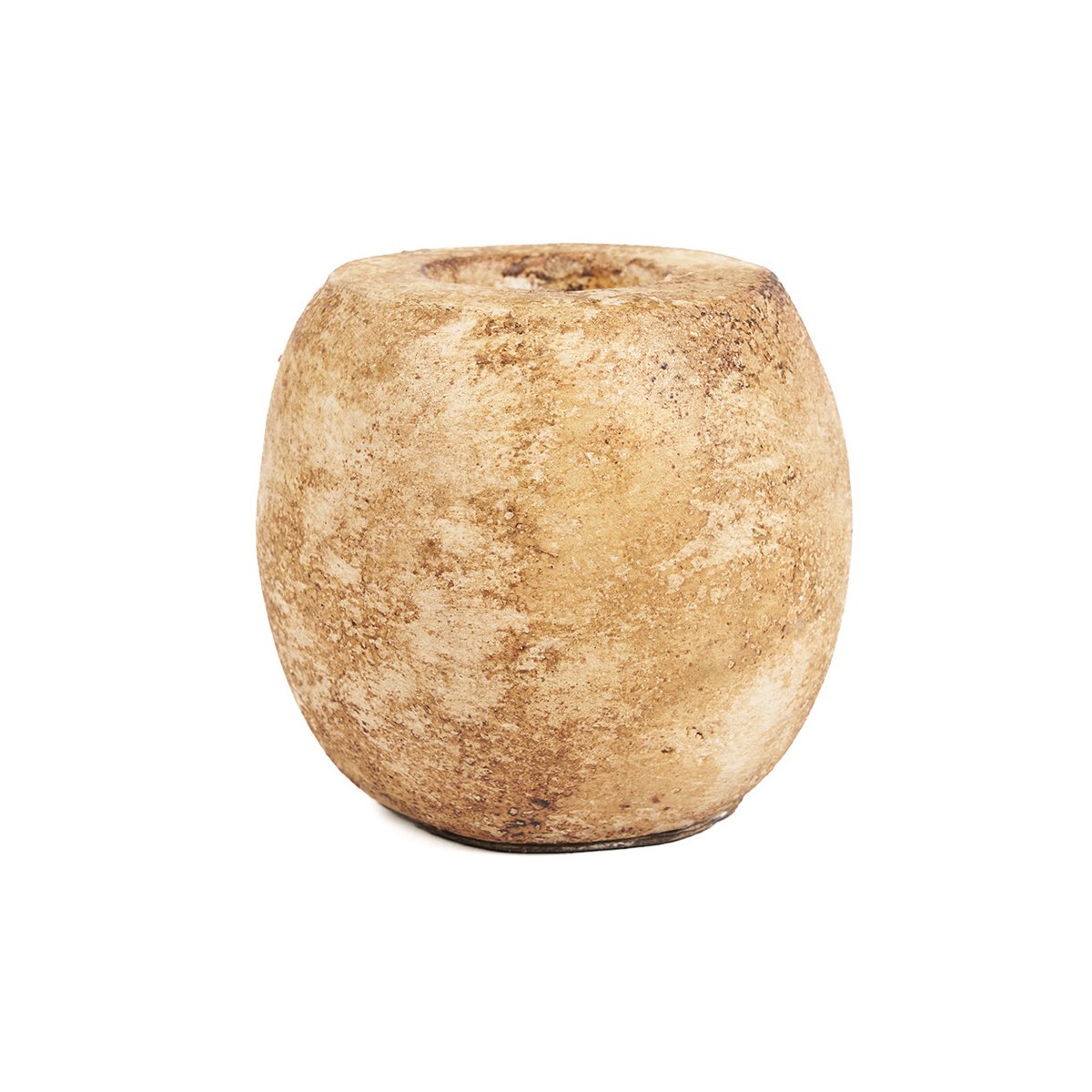 Terracotta Tea Light Candle Holder - Cream Cavestone Design