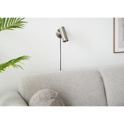 Metal Wall Lamp - Silver Paris Light, Modern Bedside Fixture