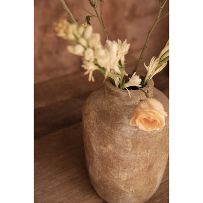 Ceramic Vase - Cream Terracotta Echo Vase - Medium