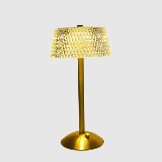 Fine Crystal Table Lamp | Metal & Glass - JUGLANA