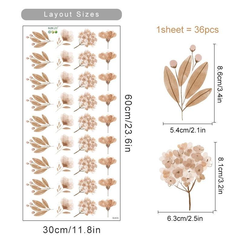 Floral Wall Stickers | Nordic Design - JUGLANA