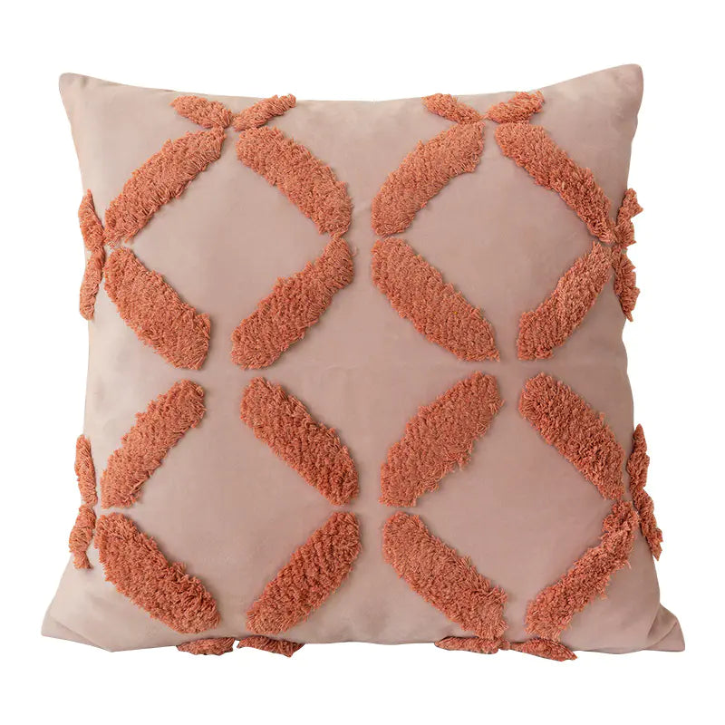 Nordic Tufted Pillowcase - Decorative Throw Cushion - 45x45cm