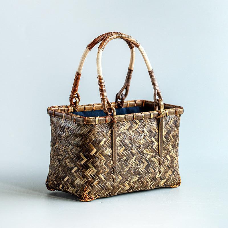 Handmade Japanese Bamboo Bag | Outdoor, Picnic Bag - JUGLANA