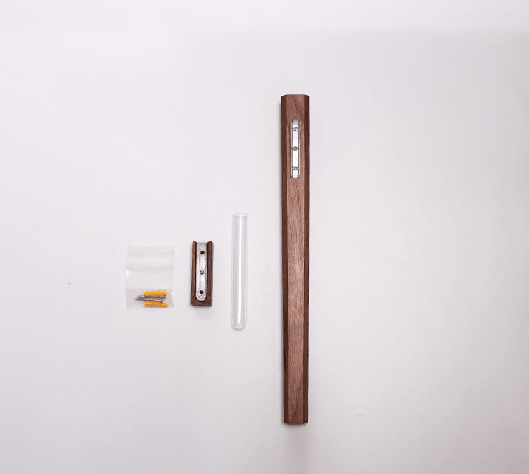 Handmade Wall Vase | Black Walnut Wood | Mount for Plants & Flowers - JUGLANA